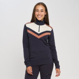W Tindefjell, merinoull half-zip
